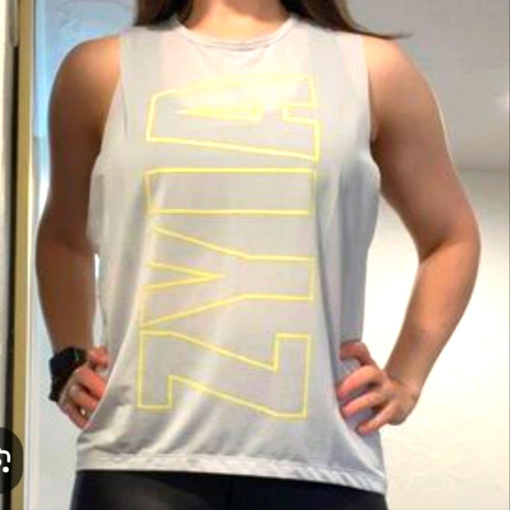 Zyia "Light Gray Athletic Tank," AKA Muscle Tank, XS #1327, NWT